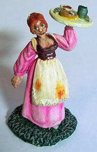 serving wench painted miniature